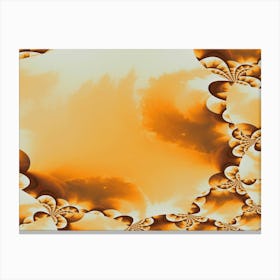 Abstract Pattern Orange Brown 1 Canvas Print