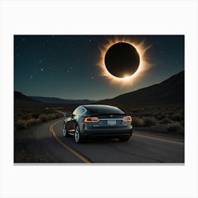 Tesla Model S Canvas Print