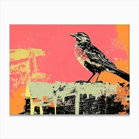 Bird On A Wall Canvas Print