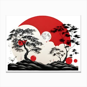 Asian Landscape Painting Canvas Print