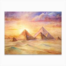 Egyptian Pyramids Canvas Print