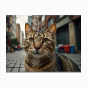 Portrait Of A Cat 2 Canvas Print