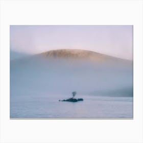Lone Tree In The Mist Canvas Print