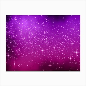 Pink Purple Shining Star Background Canvas Print