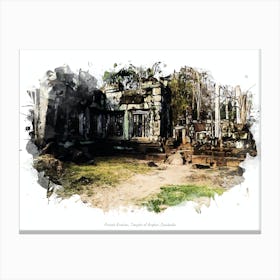 Prasat Krahom, Temples Of Angkor, Cambodia Canvas Print