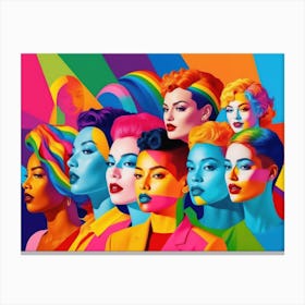 Rainbow Women Canvas Print