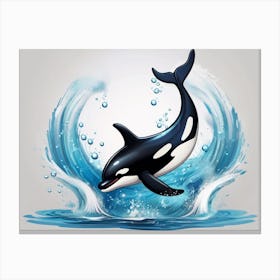 Orca Whale Canvas Print