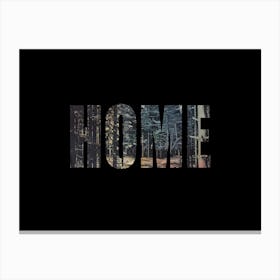 Home Poster Forest Collage 8 Canvas Print