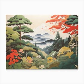 Dreamshaper V5 Japanese Canvas Style With Forest Background 1 Canvas Print