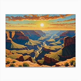 Grand Canyon 48x36in 14400x10800px 66 Canvas Print