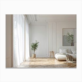 Modern Living Room 3 Canvas Print