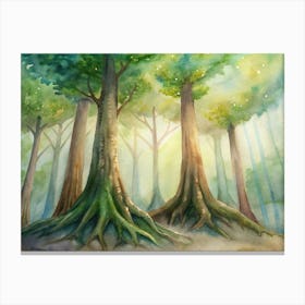 Tree In The Forest Canvas Print