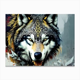 Wolf art 17 Canvas Print