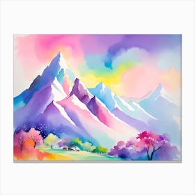 Mountain landscapes 13 Canvas Print