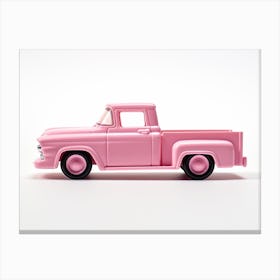 Toy Car 56 Ford Truck Pink Canvas Print