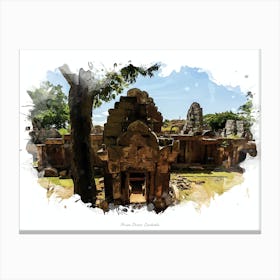 Phnom Chisor, Cambodia Canvas Print