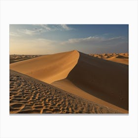 Sand Dunes In The Desert 4 Canvas Print