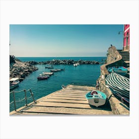 Cinque Terre Italy Boarding Canvas Print