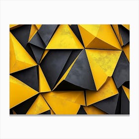 Abstract Triangles 1 Canvas Print