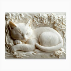 Cat Sleeping Canvas Print