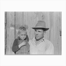 Father And Son Who Will Be Resettled On Transylvania Project, Louisiana By Russell Lee Canvas Print