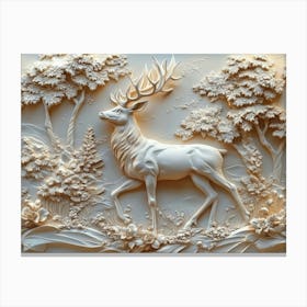 Deer In The Woods 1 Toile