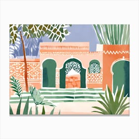 Moroccan Garden Canvas Print