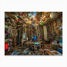 Book Room Canvas Print