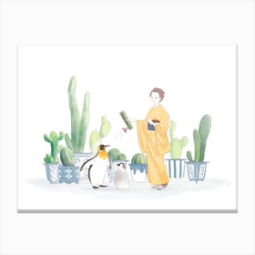 Cacti Garden Canvas Print