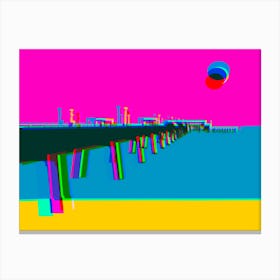 Pier in Deal Kent Vibrant Canvas Print