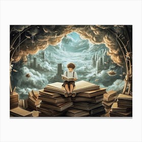 Joy Of Reading 2 Canvas Print