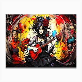 Witches And Music Songs 11 Canvas Print