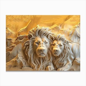 Lions 4 Canvas Print