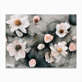 Flowers And Concrete No 2 Canvas Print