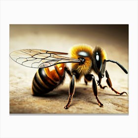 Beautiful bee Canvas Print