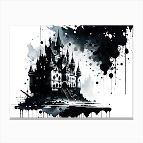 Castle Painting Canvas Print