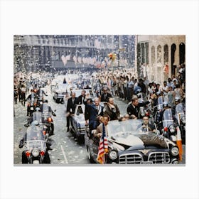 New York City Welcomes Apollo 11 Crewmen In A Showering Of Ticker Tape Down Broadway And Park Avenue In A Parade Termed As The Largest In The City's History Canvas Print