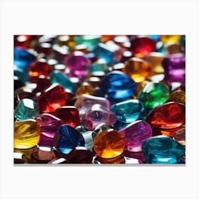 Colorful Gems 2 Canvas Print