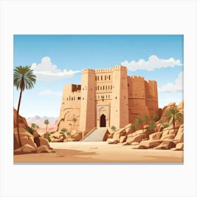 Desert Castle Canvas Print