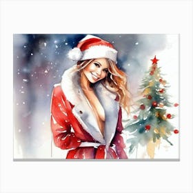 Christmas Girl 10 Canvas Print