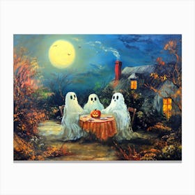 Ghosts At The Table Canvas Print