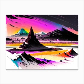 Psychedelic Landscape Canvas Print