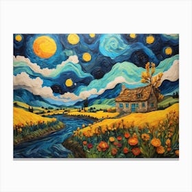 Starry Night ala Vincent 1 Canvas Print