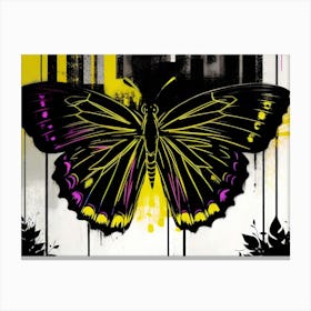 Butterfly In The City 3 Canvas Print