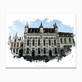 Stadhuis, Bruges, Belgium Canvas Print