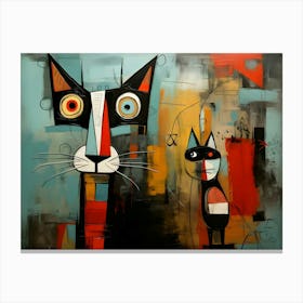 Cubism Cat 1 Canvas Print