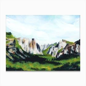 Yosemite California In Summer Landscape Canvas Print