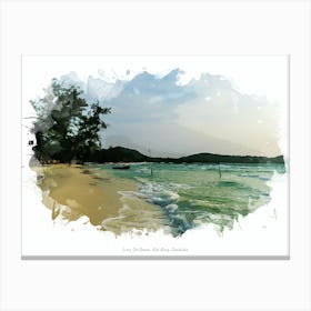 Long Set Beach, Koh Rong, Cambodia Canvas Print