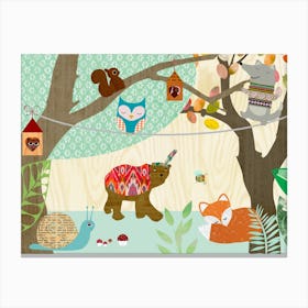 Nursery Animals Canvas Print
