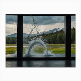 Water Splash 4 Canvas Print